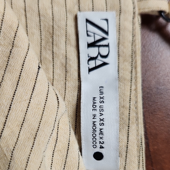 Zara Beige Striped Camisole Top - Picture 3 of 3